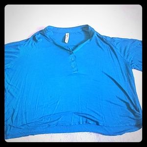 Draping Blue shirt